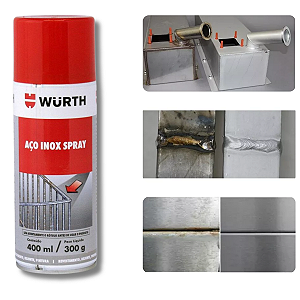 Spray De Aço Inox P/ Proteção De Superfícies Metálicas Wurth