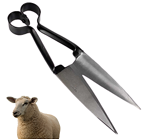 Tesoura Corneta Para Tosquia e Crina Lâmina Reta