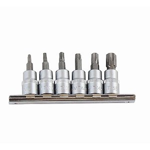 Jogo de Soquetes Bits Torx® 3/8" - 6 Peças (33.215.60)
