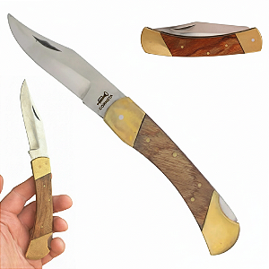 Canivete Esportivo Lâmina Inox com Detalhes em Latão - Corneta (72200)