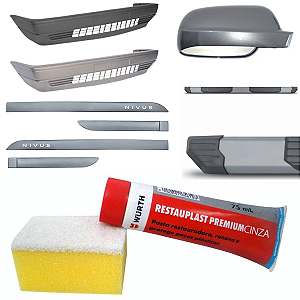 Restaurador De Plástico Restauplast Premium Wurth - Cinza