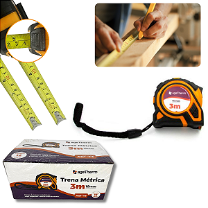 12 Trenas Profissional Emborrachada 3 Metros X 16mm Trava Dupla