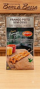 Espeto Frango Peito 500g Temperado
