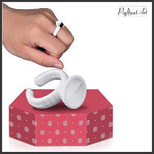 Aneis com divisórias 10un BRANCO