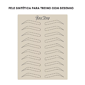 Pele Sintética Com Desenho Sobrancelhas
