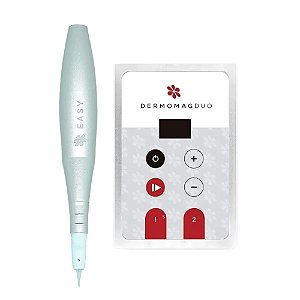 Dermógrafo Mag Completo - Pen Easy Prata com fonte Duo