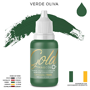 Pigmento Mag Gold 5ml Verde Oliva