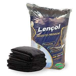 Lençol Preto Descartável Protdesc com 10un ( gramatura 30 )