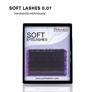 Cílios Soft 6 linhas para Volume Russo 0.07
