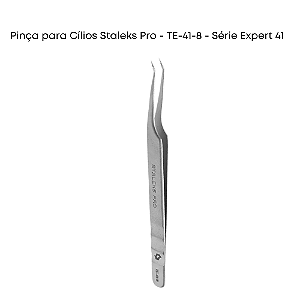 Pinça para Cílios Staleks Pro - TE-41-8 - Série Expert 41