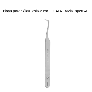 Pinça para Cílios Staleks Pro - TE-41-6 - Série Expert 41