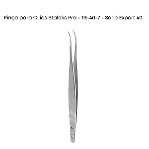Pinça para Cílios Staleks Pro - TE-40-7 - Série Expert 40