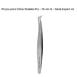 Pinça para Cílios Staleks Pro - TE-40-12 - Série Expert 40
