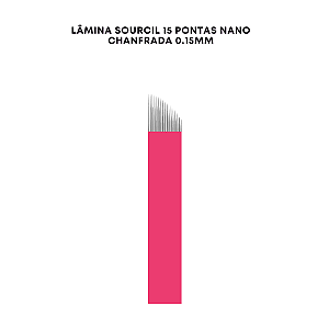 Lamina Sourcil Chanfrada 15 nano 0,15mm