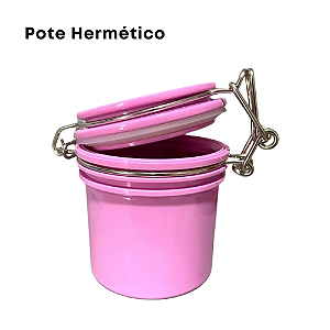 Pote Hermético para armazenamento de cola Rosa