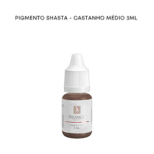 Pigmento Shasta - Castanho Medio 3ml Organico Nuance