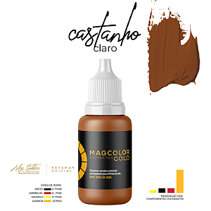 Pigmento Mag Gold 10ml Castanho Claro