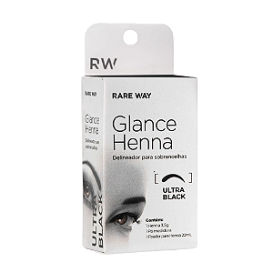 ULTRA BLACK - GLANCE HENNA PARA SOBRANCELHA