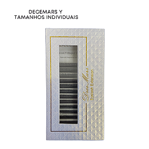 Cílios Y Decemars 0,07D Tamanhos Individuais
