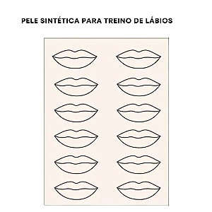 Pele Sintética Com Desenho Boca
