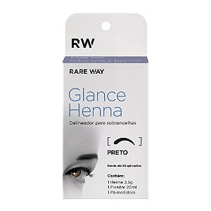PRETO - GLANCE HENNA PARA SOBRANCELHAS