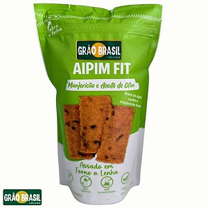 Aipim Fit Sabor Manjericão 100g - Snack Vegano de Manjericão