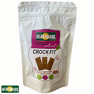 Crock Fit Sabor Alho 100g - Snack Vegano de Grão de Bico