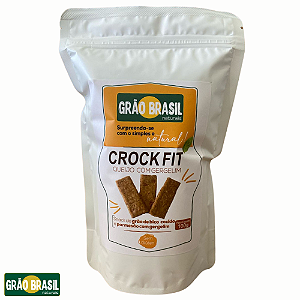 Crock Fit Sabor Queijo com Gergelim 100g - Snack de Grão de Bico