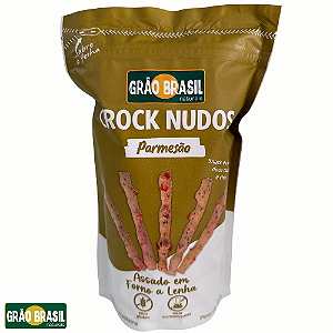 Crock Nudos Sabor Parmesão 100g- Canudinhos de Batata Doce com Chia