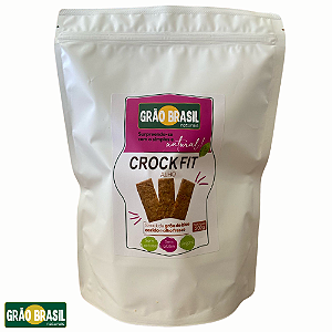 Crock Fit Sabor Alho 200g - Snack Vegano de Grão de Bico