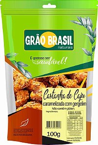 Castanha de Caju Caramelizada com Gergelim 100g