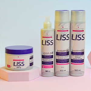 Kit para cabelos lisos - Extreme Liss (4 Produtos) - Efeito liso prolongado  - Vizeme