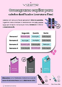 Cronograma capilar para cabelos danificados com estrutura fina (7 produtos)