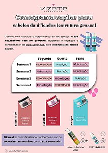 Cronograma capilar para cabelos danificados com estrutura grossa (7 produtos)