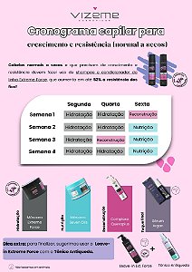 Cronograma capilar para crescimento e resistência - normal a secos (8 produtos)