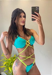 Biquini Julie (verde neon)