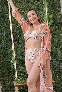 Biquini hot pant olho grego