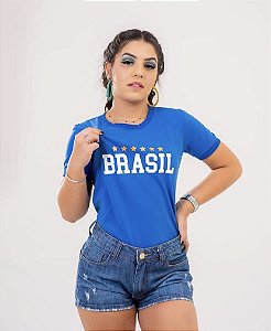Baby Look Copa Brasil (azul)