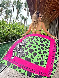 Pareo Canga Resort - Leopard Verd