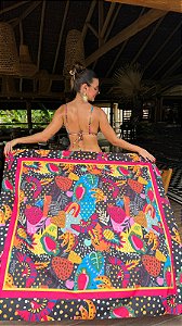 Pareo Canga Resort - Arara Vermelha