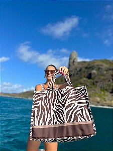 Bolsa Praia Resort - Zebra Noronha Marrom