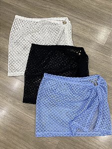 Saia renda saída de praia (várias cores)