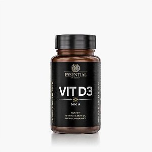 Vitamina D3 120 Capsúlas - Essential Nutrition