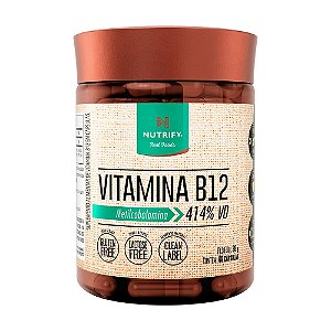 Vitamina B12 (Metilcobalamina) 9,94mcg 60 cápsulas - Nutrify