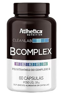 Clean B Complex 60 cápsulas - Atlhetica Nutrition