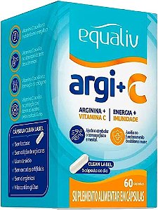 Arginina + Vitamina C - Argi C 60 cápsulas - Equaliv