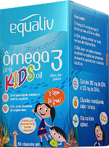 Ômega 3 Pro Kids Oil 30 caps mastigáveis - Equaliv