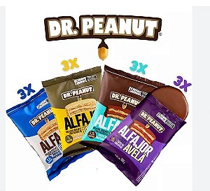 3 unidades Alfajor  Zero açúcar (55g) - Dr Peanut