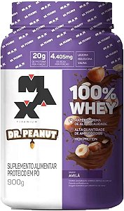 Whey Protein Dr. Peanut 100% Whey 900g - Max Titanium