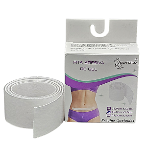 Fita De Gel Para Cicatrizes E Quelóides 45cmx3cm Siliforma